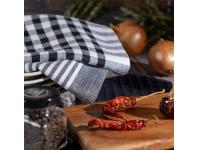 Zdjęcie: Komplet ręczników kuchennych Lucy biało - szary 50x70 cm EUROFIRANY