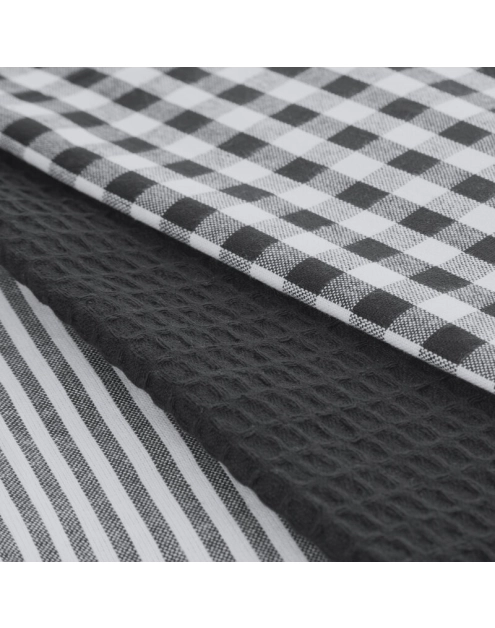 Zdjęcie: Komplet ręczników kuchennych Lucy biało - szary 50x70 cm EUROFIRANY