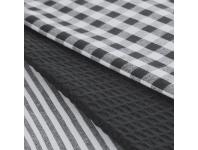 Zdjęcie: Komplet ręczników kuchennych Lucy biało - szary 50x70 cm EUROFIRANY