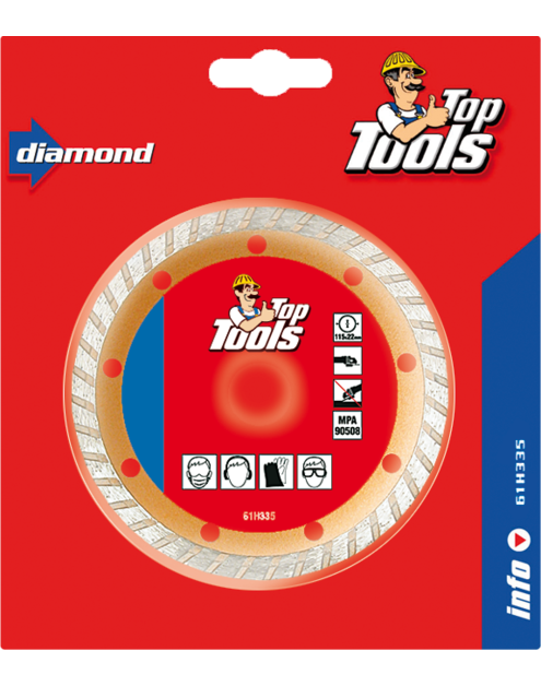 Zdjęcie: Tarcza diamentowa 115mm Turbo  TOP TOOLS