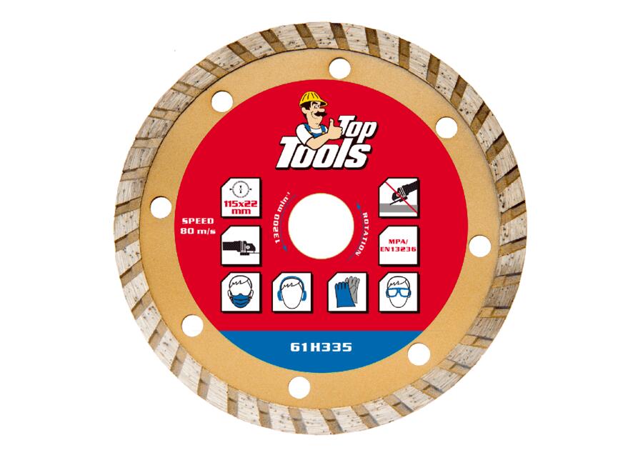 Zdjęcie: Tarcza diamentowa 115mm Turbo  TOP TOOLS