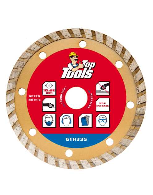 Zdjęcie: Tarcza diamentowa 115mm Turbo  TOP TOOLS