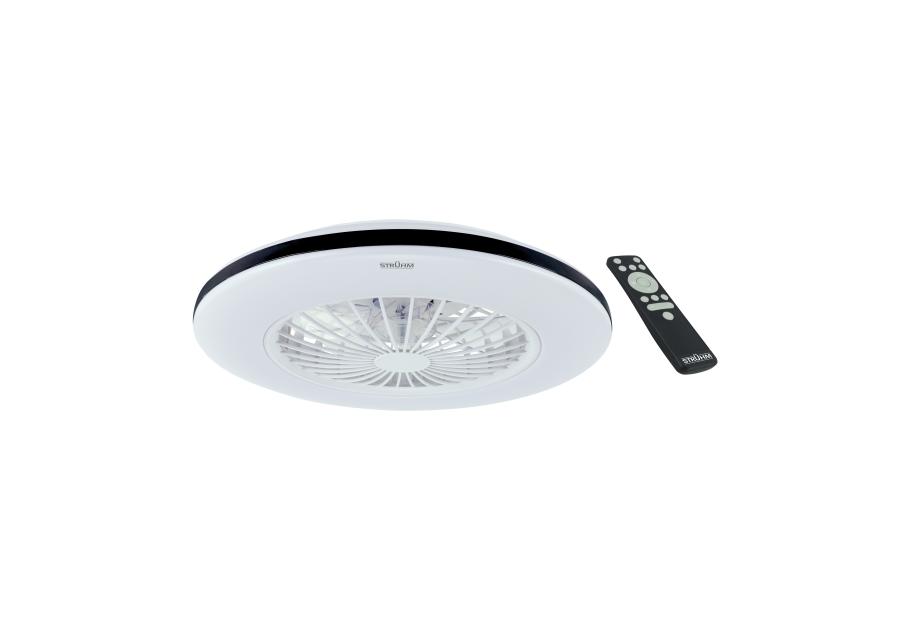 Zdjęcie: Plafoniera SMD LED z wiatrakiem Halny LED C 48 W kolor biały/czarny STRUHM