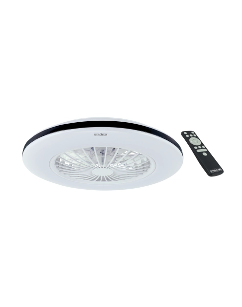 Zdjęcie: Plafoniera SMD LED z wiatrakiem Halny LED C 48 W kolor biały/czarny STRUHM