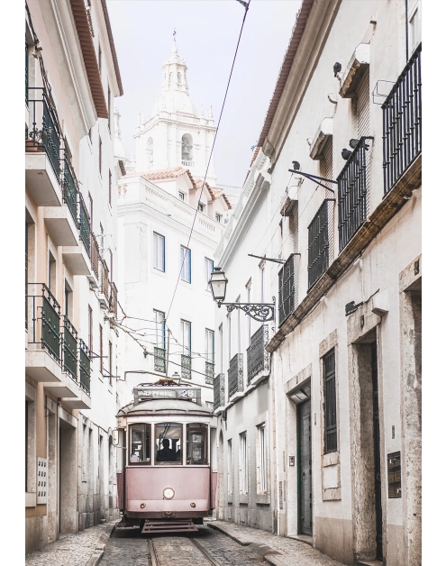 Zdjęcie: Obraz Canvas 60x80 cm Pink Tram STYLER