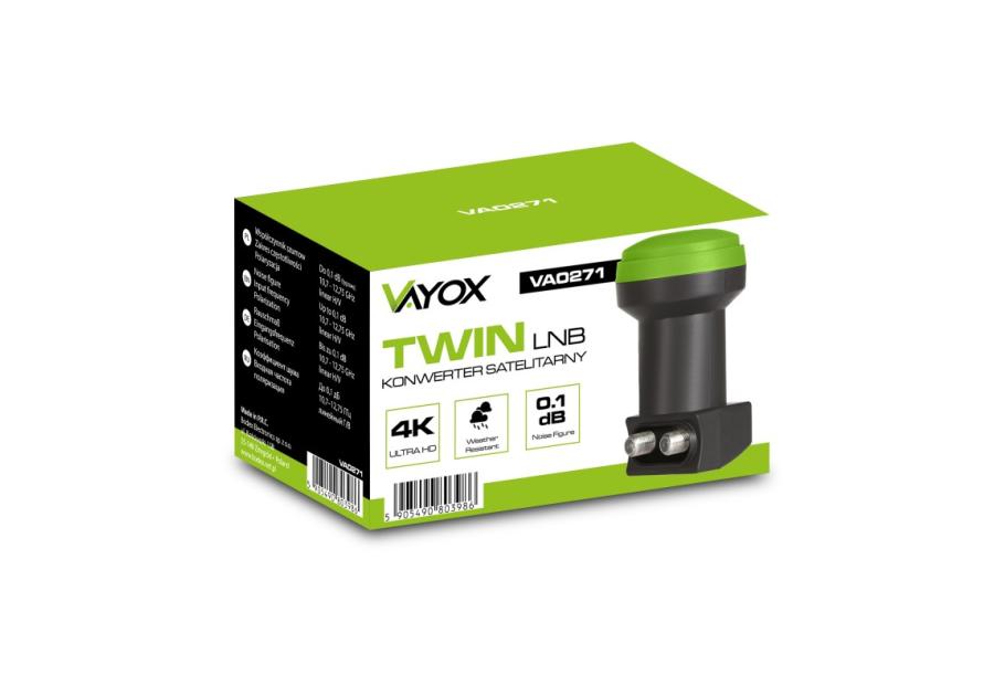 Zdjęcie: Konwerter satelitarny Twin (LB0064) VA0271 VAYOX