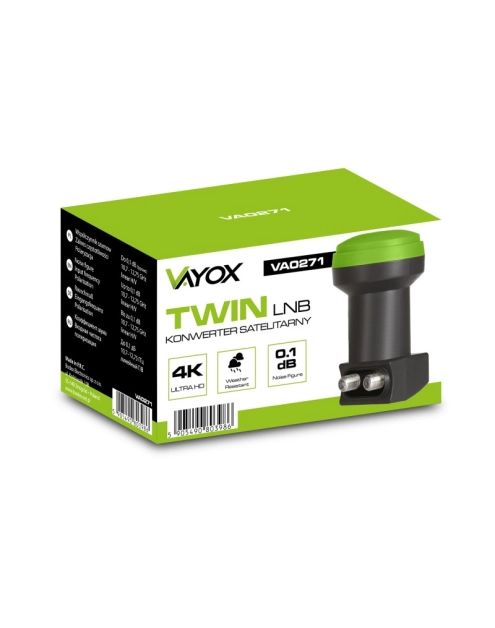 Zdjęcie: Konwerter satelitarny Twin (LB0064) VA0271 VAYOX