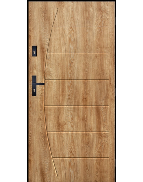 Zdjęcie: Drzwi zewnętrzne korab dąb turner 80p komplet PANTOR