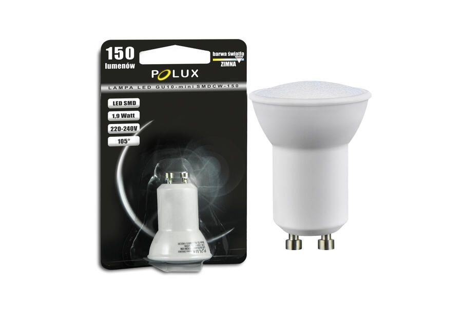 Zdjęcie: Żarówka LED GU10-mini SMD 1,9 W WW ceramic POLUX