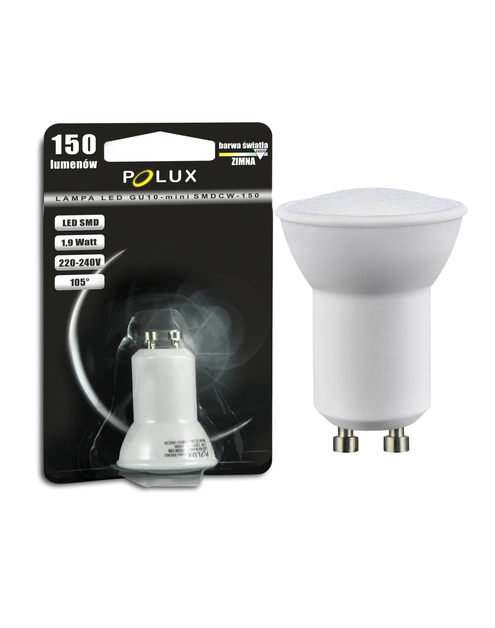 Zdjęcie: Żarówka LED GU10-mini SMD 1,9 W WW ceramic POLUX