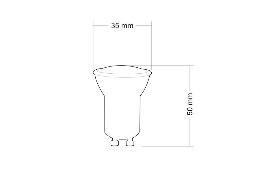 Zdjęcie: Żarówka LED GU10-mini SMD 1,9 W WW ceramic POLUX