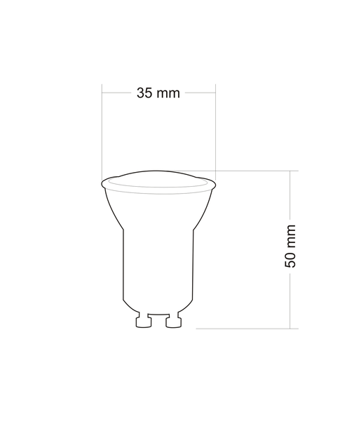 Zdjęcie: Żarówka LED GU10-mini SMD 1,9 W WW ceramic POLUX