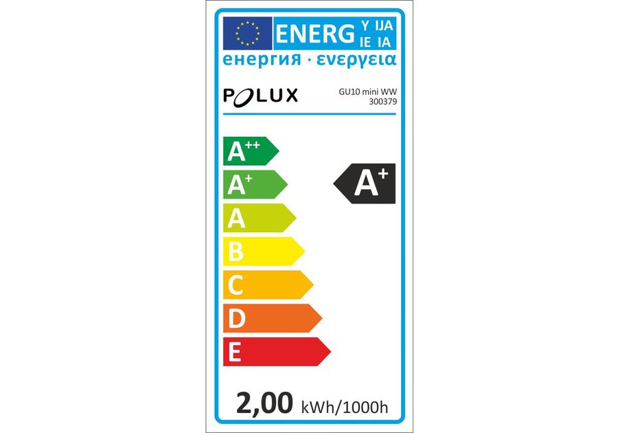 Zdjęcie: Żarówka LED GU10-mini SMD 1,9 W WW ceramic POLUX