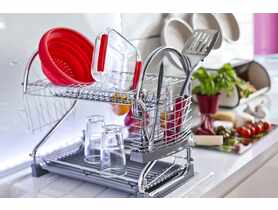 Suszarka do naczyń silikonowa Sally ciemny szary GALICJA