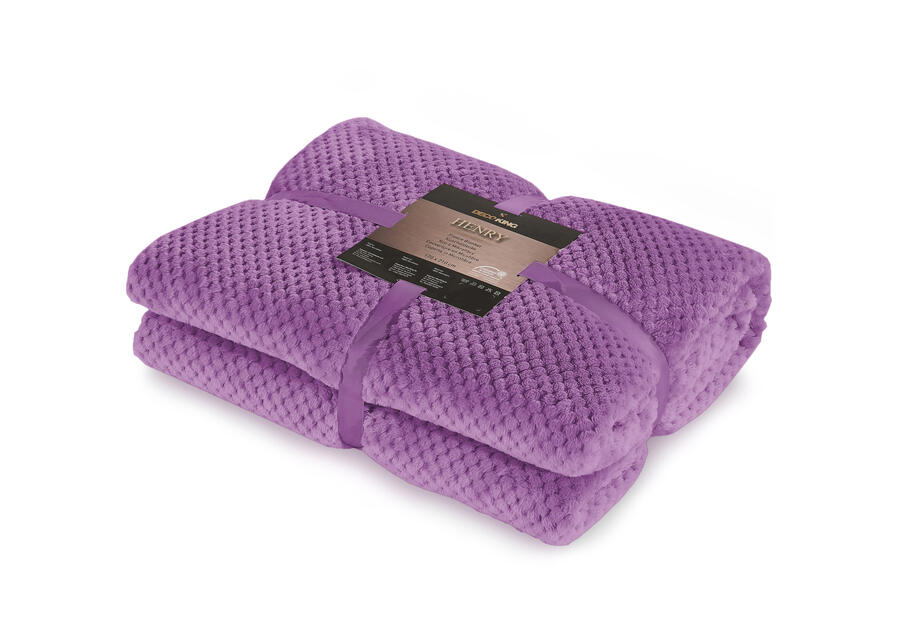 Zdjęcie: Koc Henry violet 220x240 cm DECOKING