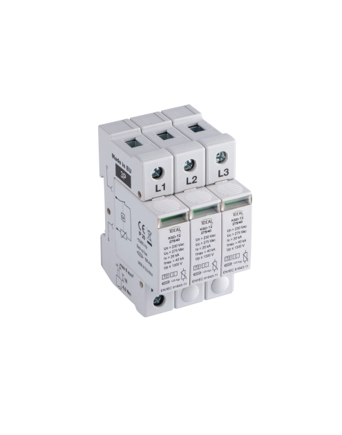 Zdjęcie: Ogranicznik przepięć KSD-T2 275/120 3P KANLUX