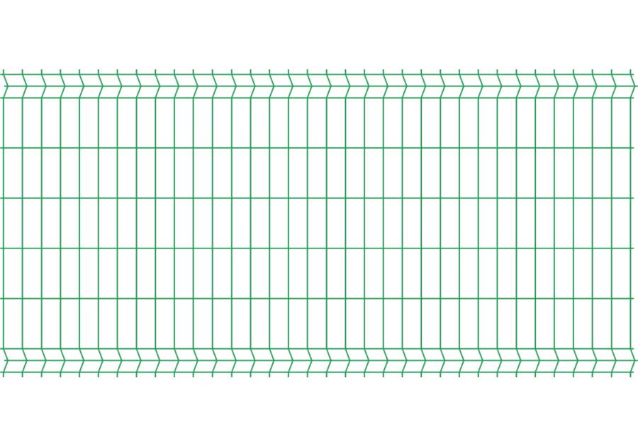Zdjęcie: Panel ogrodzeniowy 1,23x2,5 m ocynk + ral6005, 75x200 mm oczko POLBRAM