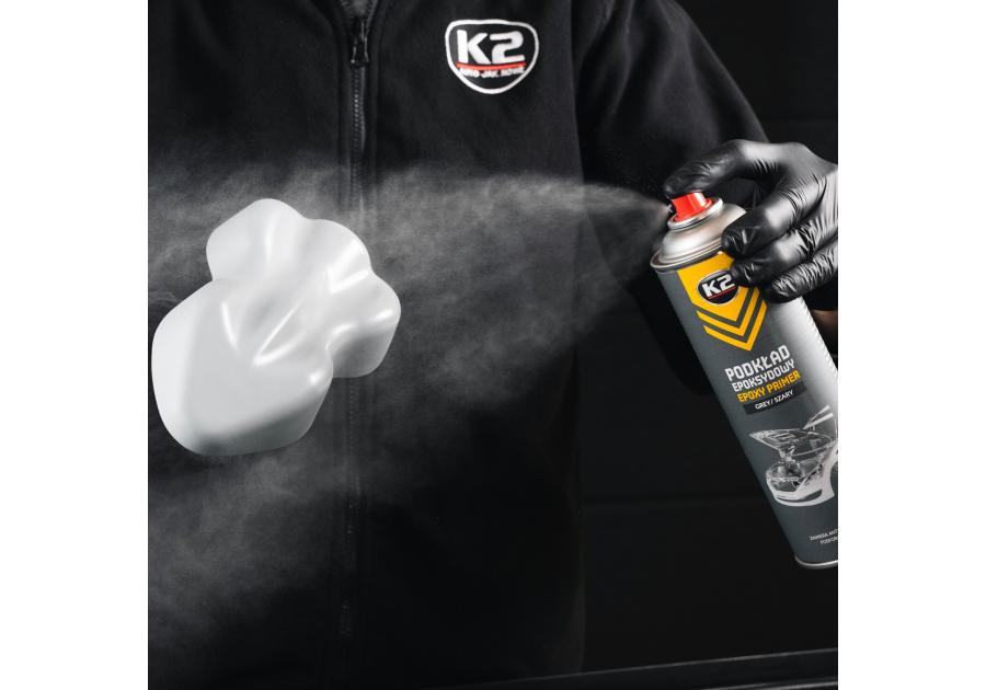 Zdjęcie: Podkład epoksydowy antykorozyjny szary 500 ml K2