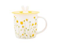 Zdjęcie: Kubek baryłka szeroka Kaczeńce 360 ml z pokrywką silikonową ALTOM DESIGN