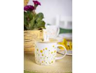 Zdjęcie: Kubek baryłka szeroka Kaczeńce 360 ml z pokrywką silikonową ALTOM DESIGN