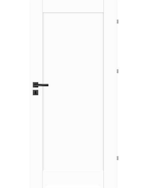 Zdjęcie: Drzwi wewnętrzne Nea 60P biały, pełne, podcięcie NAWADOOR