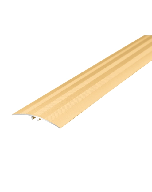 Zdjęcie: Listwa ochronna AL wcisk z ryflem 47 mm 5w1 klejona L= 1,86 m Złoty anoda mat CEZAR