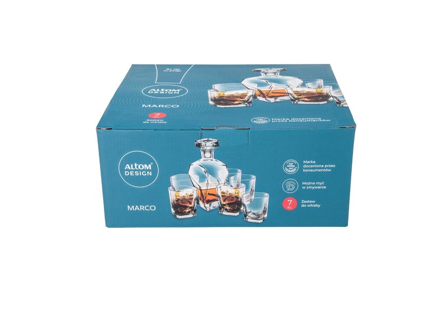 Zdjęcie: Zestaw do whisky Marco karafka 750 ml + 6 szklanek 280 ml ALTOM DESIGN