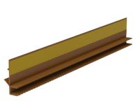 Zdjęcie: Listwa PVC BP12 Mini U L300 6/3 złoty dąb, tynkarska z uszczelką BELLA PLAST