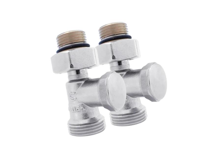 Zdjęcie: Przyłącze grzejnikowe na zawieszce, dolne proste 1/2" CALIDO