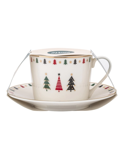 Zdjęcie: Filiżanka 230 ml Modern Tree ze spodkiem 14,5 cm ALTOM DESIGN