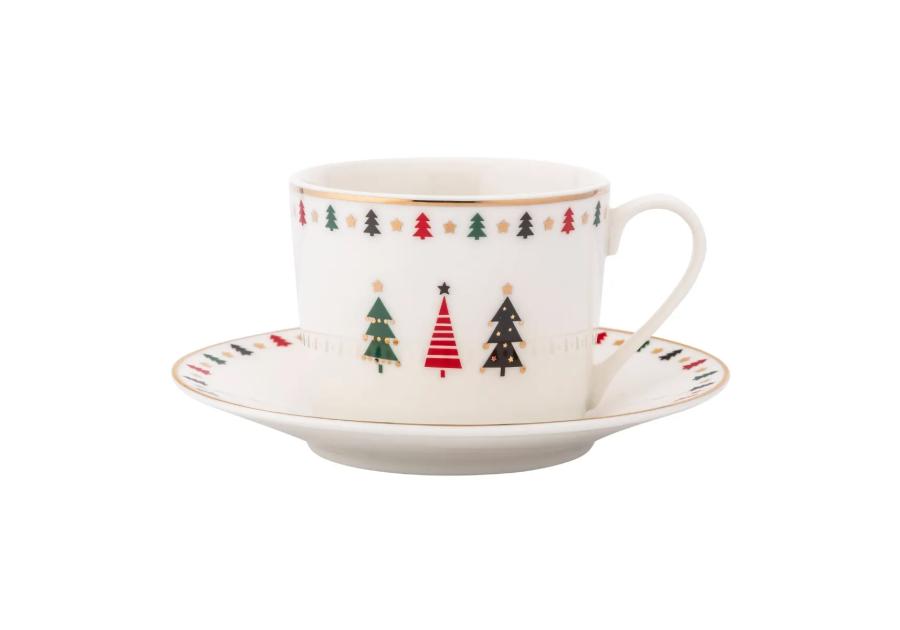 Zdjęcie: Filiżanka 230 ml Modern Tree ze spodkiem 14,5 cm ALTOM DESIGN