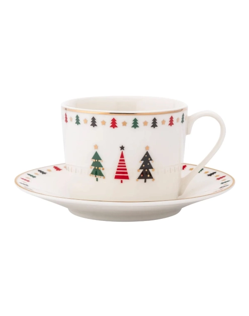 Zdjęcie: Filiżanka 230 ml Modern Tree ze spodkiem 14,5 cm ALTOM DESIGN