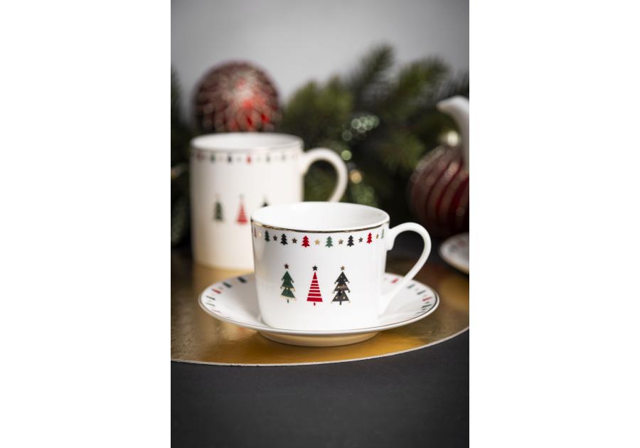 Zdjęcie: Filiżanka 230 ml Modern Tree ze spodkiem 14,5 cm ALTOM DESIGN