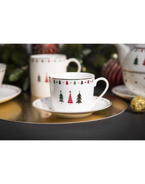 Zdjęcie: Filiżanka 230 ml Modern Tree ze spodkiem 14,5 cm ALTOM DESIGN