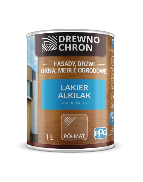 Zdjęcie: Lakier Alkilak półmat 1 L DREWNOCHRON