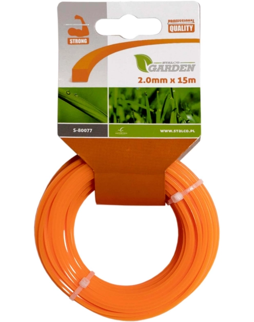 Zdjęcie: Żyłka tnąca kwadratowa 3,0 mm -15 m garden s-80087 STALCO