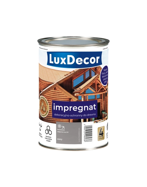 Zdjęcie: Impregnat do drewna 1 L szary LUXDECOR