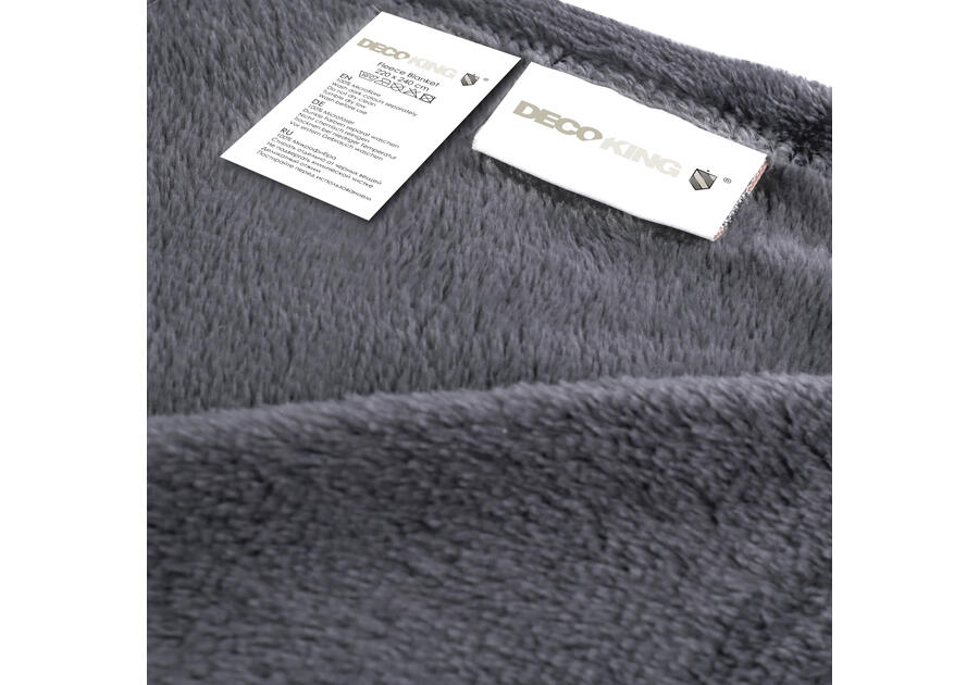 Zdjęcie: Koc Mic charcoal 70x150 cm DECOKING