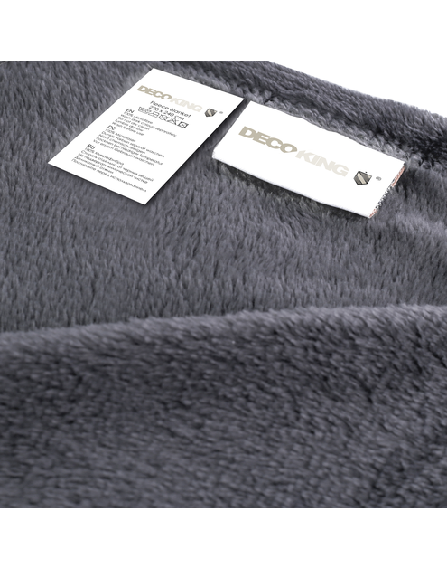 Zdjęcie: Koc Mic charcoal 70x150 cm DECOKING