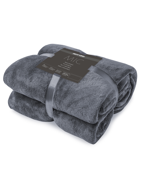 Zdjęcie: Koc Mic charcoal 70x150 cm DECOKING