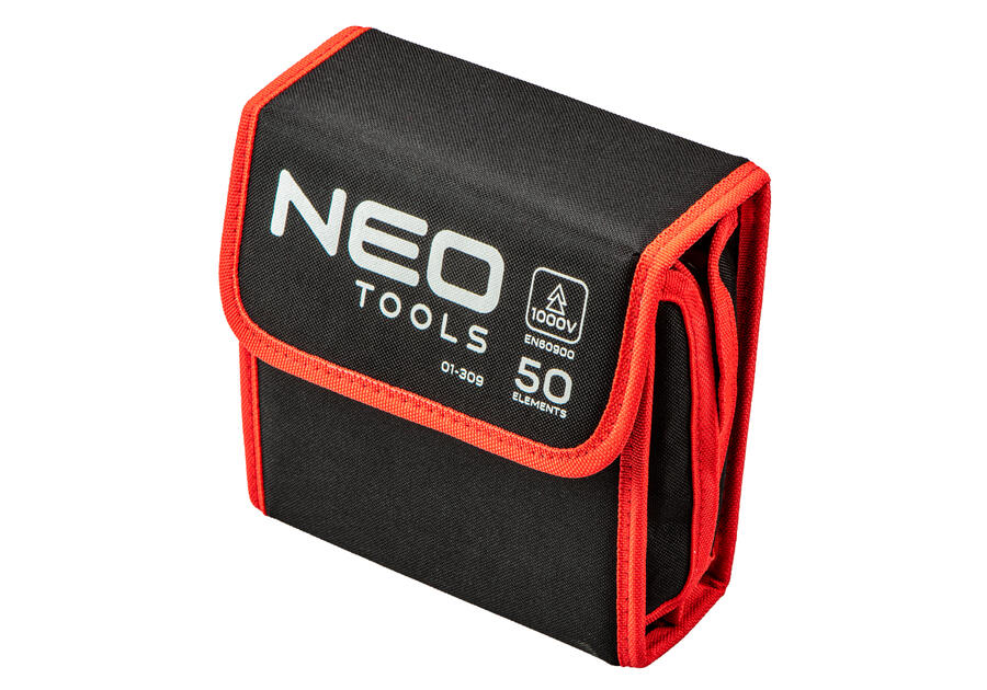 Zdjęcie: Końcówki wkrętakowe z uchwytem 1000V, 50 sztuk NEO