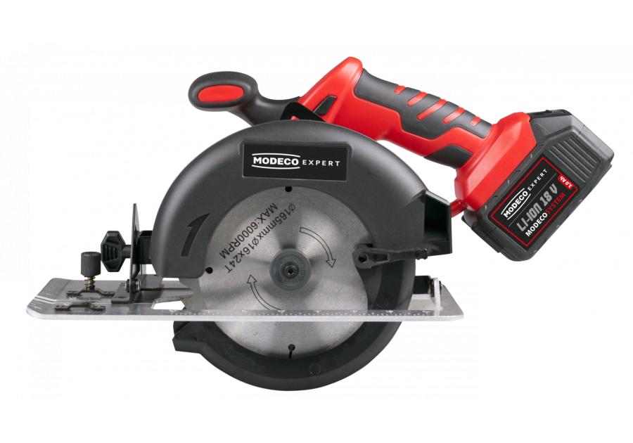 Zdjęcie: Pilarka tarczowa 18 V, piła 165 mm, bez akumulatorów i ładowarki RAWLPLUG