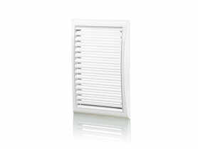 Kratka wentylacyjna z siatką 142x298 mm biała VENTS