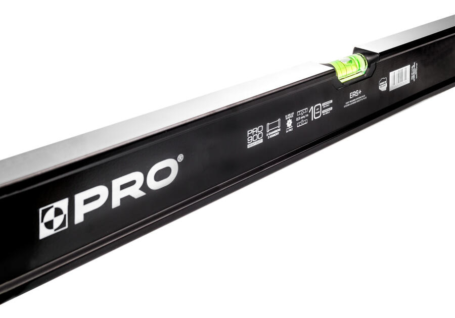 Zdjęcie: Poziomnica PRO900 Heavy Duty malowana czarna dwustronnie frezowana z uchwytami 100 cm PRO