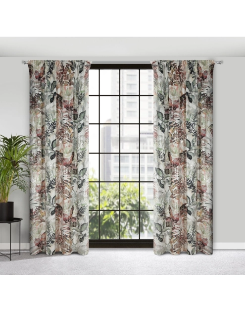 Zdjęcie: Zasłona gotowa Arina na taśmie 140 x 270 cm biały EUROFIRANY