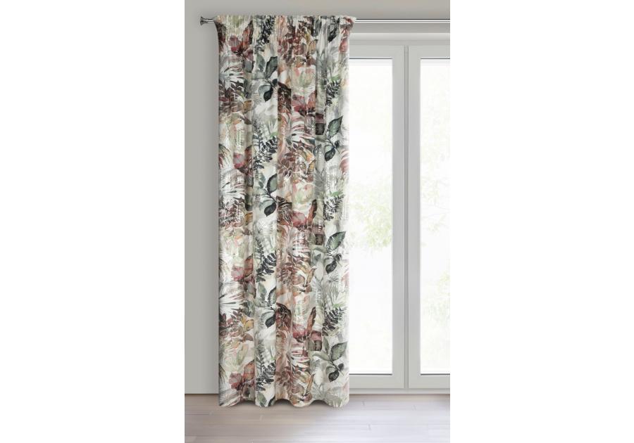 Zasłona gotowa Arina na taśmie 140 x 270 cm biały EUROFIRANY