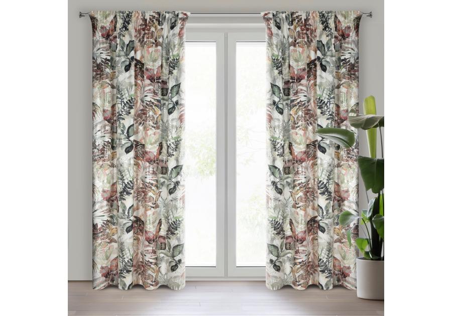 Zasłona gotowa Arina na taśmie 140 x 270 cm biały EUROFIRANY