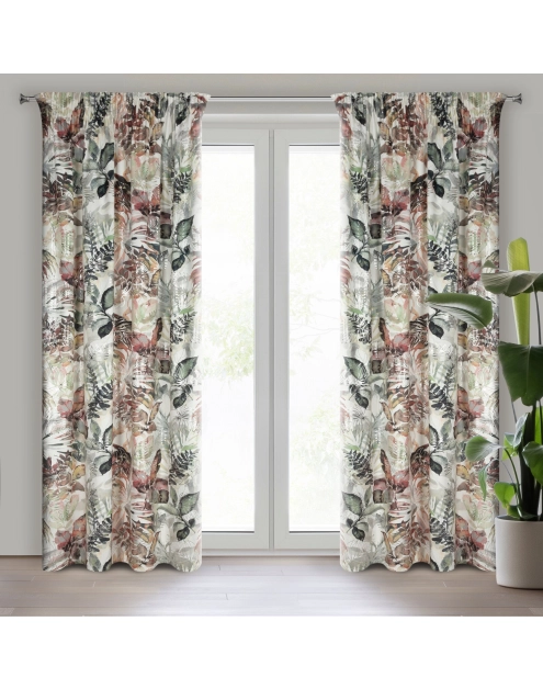 Zdjęcie: Zasłona gotowa Arina na taśmie 140 x 270 cm biały EUROFIRANY