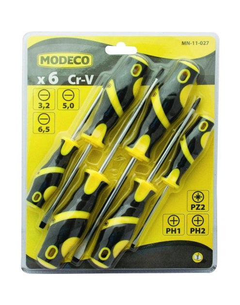 Zdjęcie: Wkrętaki 2xph 3xpł 1xpz3, komplet 6 sztuk HOME TOOLS