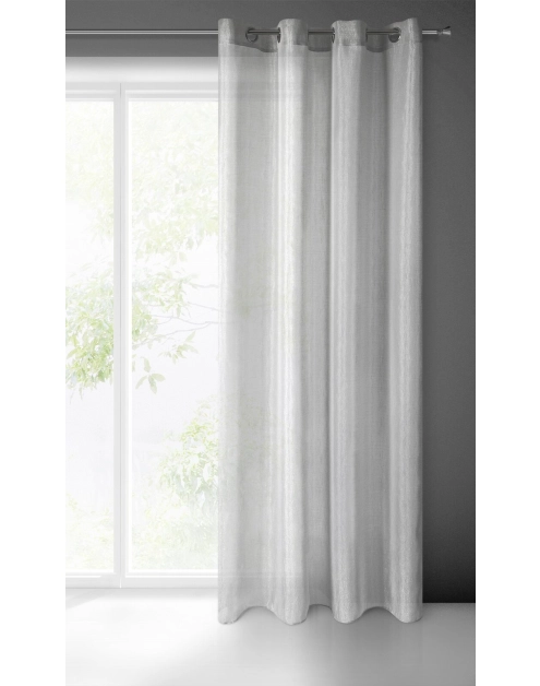 Zdjęcie: Firana gotowa Elicia 140x250 cm szary EUROFIRANY